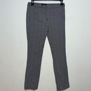 Theory Womens Black Cream Houndstooth  Classy Fit Skinny Pants Size 00